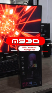 Onikuma Upgraded M930 Colorful RGB USB Microphone with One Click Mute Button Desktop Mic Wired Mic for PC PS5/4 Mixer Gaming MIC