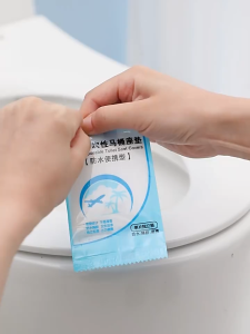 Disposable Toilet Seat Cover Waterproof Travel Toilet Seat Plastic Cover Toilet Bowl Cover Plastik Tandas Hotel Bathroom