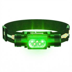 LED Headlamp High Power White Green Memory Headlight 18650 Rechargeable USB Type C Torch Camping Hunting Flashlight Flash Lamp