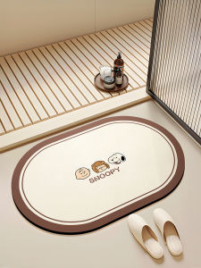 Bathroom Mat Water Absorbent Non-Slip Pad Toilet Entrance Household Bathing Special Foot Pad Silicon Dendroid Material