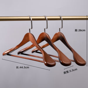 Wide Shoulder Wooden Hanger for Wedding Dress Clothing Store Special Use Solid Wood Hanger Nordic Style Retro Element Adult Size