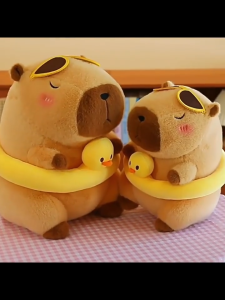 gấᴜ Bông Capybara mặc đồ đi biển Capybara phao vịt đeo kính Capybara áo hoa hàng QC K1T1