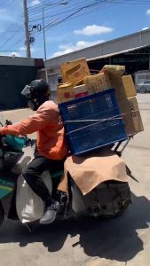 ลังพลาสติกโปร่ง ขนาดใหญ่พิเศษ ยี่ห้อ LWN Life รุ่น 123-A กล่องพลาสติก ตะกร้าเก็บของอุตสหกรรม อเนกประสงค์ บรรจุได้เยอะ วางซ้อนได้