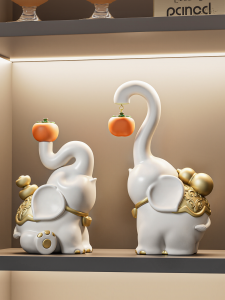 Prosperity Symbol Lucky Elephant Decorative Ornaments