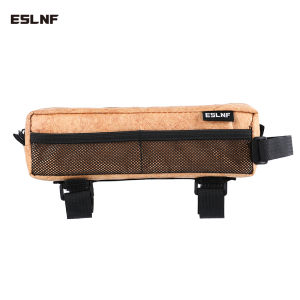 ESLNF Bicycle Front Beam Bag & Top Tube Bag Set - Head Tube Phone Pouch Included - Mountain & Road Bike Cycling Accessories Pack