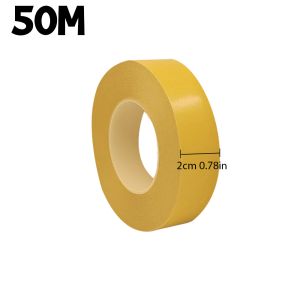 50M/Roll PET Double Sided Super Sticky Adhesive Tape Heat Resistant 0.05mm Thick Transparent PET Strong Double-sided Tape