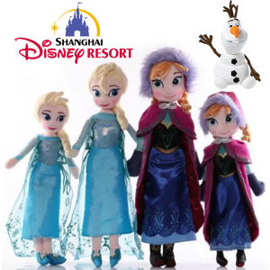 Disney Frozen Elsa Anna Princess Stuffed Plush Doll Olaf Snowman Ice Sven Flareon Bruni Toy Girls Kids Christmas Gifts