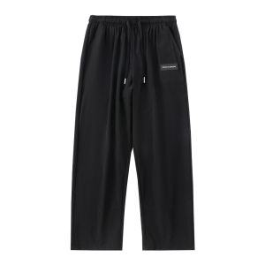 Mens Loose Straight Leg Sports Pants Thin Quick Dry Autumn Spring Casual Trousers Youth Fashion Brand Polyester Fiber