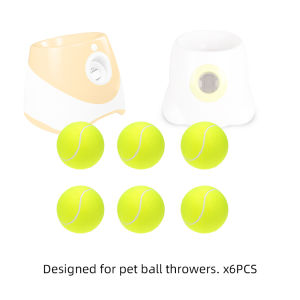 6 PCS Tennis Launcher Special 5cm Ball DogElastic Professional Tennis Throw MachinePortable Toy Only The Ball No Machine