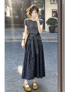 LIRUSHAN | Floral Short Sleeve Dress
