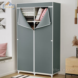 HG ส่งในวันเดียวกัน ตู้เสื้อผ้าผ้า 70 90 118CM ราคาถูก ตู้ใส่เสื้อผ้า จุได้มาก+มีซิป ตู้เสื้อผ้าเดี่ยว ผ้าใบ ตู้ผ้า ทนทาน ราคาถูก ส่งในวันเดียวกัน