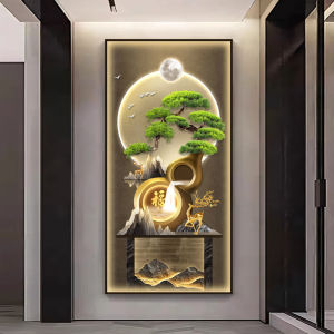 XIANGTUYIN | New Chinese Style Pine Tree Entryway Decorative Painting