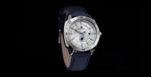 Naviforce | NAVIFORCE Mens Sports Watch Day Date Display Fashion Leather Strap Quartz Movement Casual Business Wristwatch for Men