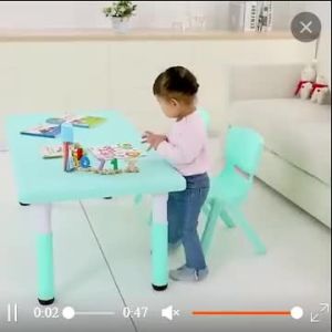 Adjustable Height Thick Plastic Childrens Table