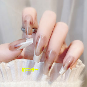 Short Cat Eye Nail Art Kit Full Set Wearable Nails 2024 New Medium Long Nail Art Stickers Premium Feel Nail Tips