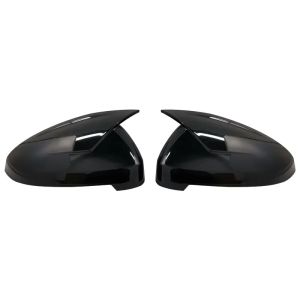 Glossy Black Side Rear View Rearview Mirror Replace Cap Cover For Audi A4 S4 RS4 B9 2016 -2020 A5 S5 RS5 8W6 Car Styling