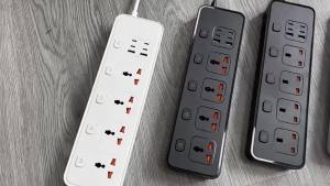 Power Strip Electric Socket Universal UK AU EU US USB TypeC PD 2500W Overload Protection Extension Cable 1.2m Electrical Sockets