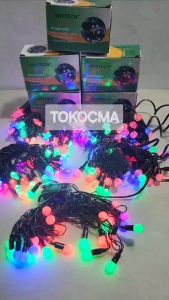 Lampu Hias Natal Tumbrl 100 LED 10 Meter - Lampu Led Warna Warni RGB