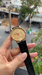 Đồng hồ nam ANBSHOP orient 787 hoa văn tòa nhà 3D dây da size 38mm kính sapphire