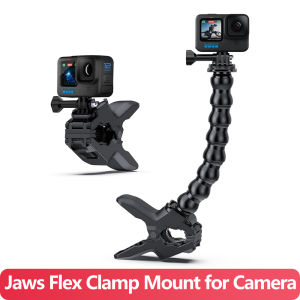 Jaws Flex Clamp Mount Adjustable Gooseneck Holder for GoPro Hero 13 12 11 10 9 8 7 6 SJCAM AKASO Insta360 DJI Osmo Action Camera