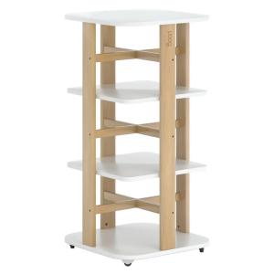 Children Solid Wood Rotatable 360 Degree Bookshelf