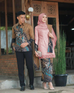 PROMO COD / BAJU BATIK 1 SET Terbaru - BAJU PESTA - seragam kondangan motif terbaru / FASHION BAJU KAPEL SARIMBITAN MODERN BATIK / DRESS BATIK PREMIUM TERBARU PAPA MAMA KEREN ACARA FORMAL DAN NON FORMAL KINAN