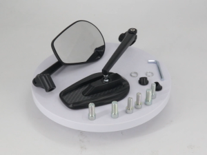 Motorcycle Rearview Mirror 360° Adjustable HD Clear Vision Mirror for Scooter ATV