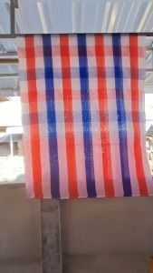 ผ้าขาวม้า ผ้าฝ้าย ลายตารางหมากรุกสีธงชาติ ขนาด 90x150 CM. ผ้าทอมือ เย็บริมเรียบร้อยแล้ว