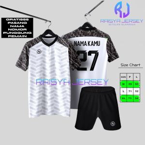 Jersey futsal GRATIS nama nomor pemain setelan jersey dewasa