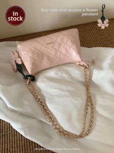 CHIO‘2ND | Chic Small Style French Moon Crescent Bag Quilted Design Shoulder and Crossbody Handbag
