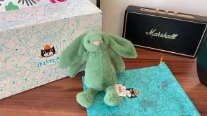 [Original with Blue Dust Bag] jellycat Christmas New Shy Green Bugs Bunny Ivy Color Rabbit Plush Toy Comfort