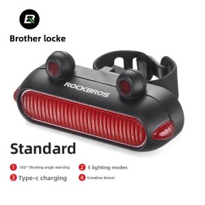 MONLEYTA | Mountain Road Bike Tail Light Safety Warning Lamp Cycling Equipment Accessories Comprehensive Essential Frog Lamp Bicycle Light