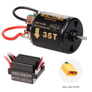 Bộ Kit Xe RC 1/10 - Động Cơ Chống Nước 540 Bộ Điều Khiển Tốc Độ 320A BEC 5V/2A ESC 60A Dành Cho Xe Crawler Traxxas Redcat Wltoys