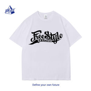 GTG Original Street Bboy Short Sleeve Loose Fit Cotton T-Shirt for Youth Summer Hip Hop Dance Freestyle Session Tee