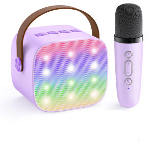Máy Karaoke Mini Haomuren Di Động Có Bluetooth 5.3 Loa PA 2 Micro Không Dây Bộ Micro Karaoke Cầm Tay Cho Gia Đình Hát Tại Nhà