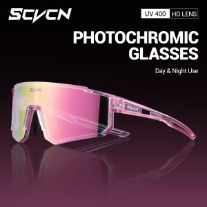 SCVCN Hot Photochromic Cycling Glasses Outdoor UV400 Protective MTB Bike Sunglasses Men Women Sports Bicycle Windproof Goggles