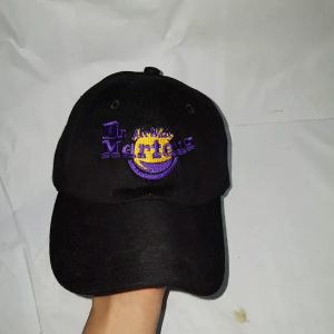 Topi Baseball Bordir Denim Kualitas Terbaik Dokmar Hitam