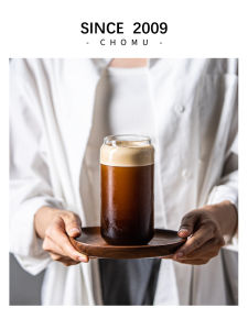 High Borosilicate Glass Cold Drink Cup Coffee Cola Can Easy Pull Juice Cup Ins Style Heat Resistant Home Use Water Cup