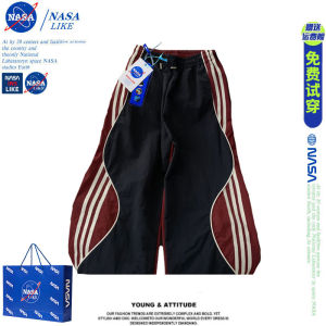 กางเกงขายาวทรงหลวมเอวสูงสไตล์ย้อนยุคแบบอเมริกันสำหรับผู้หญิง กางเกงขายาวทรงตรง ทรงหลวม สไตล์ลำลอง ฤดูใบไม้ร่วง 2025 ใหม่