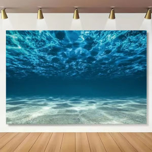 Ocean Undersea World with Fish Coral Theme Diamond Art Painting Kit Mosaic Cross Stitch for Baby Photo Studio Background Decor
