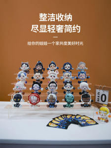 Giá Trưng Bày Hộp Mù Bằng Acrylic Trong Suốt Giá Đỡ Xếp Chồng Hình Thang Để Lưu Trữ Đồ Chơi Trưng Bày Giá Đỡ Đồ Chơi Dễ Thương