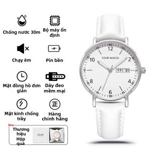 COJR | Đồng Hồ Quartz Cơ Học Êm cho Thi Cử