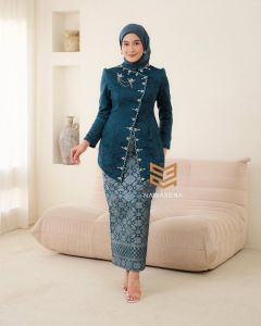 Kebaya Kutubaru Modern Kebaya Ayu Janggan Baju Kondangan Wisuda Songket Elegan Kekinian