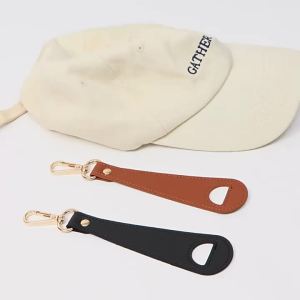 Travel Hat Clip Leather Simple Golf Baseball Hat Clip Summer Hat Strap Towel Glove Storage Wallet Buckle