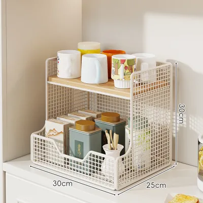 WUBUWEI | Desk Organizer Storage Rack & Snack and Fruit Display Rack