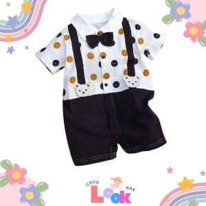 ChudLookRaK ชุดเด็กแรกเกิด ถึง 18 เดือน แบบแขนสั้น เสื้อผ้าเด็กทารก บอดี้สูท เม็ดกระดุม ส่วมใส่ง่าย น่ารัก มีให้เลือกกว่า 30 ลาย