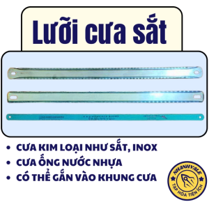 Lưỡi cưa sắt các loại dùng cưa sắt  inox cưa ống nước dùng lắp vào khung cưa hoặc dùng cưa trực tiếp
