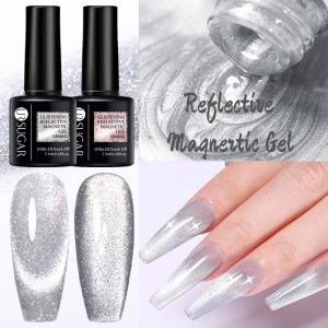 UR SUGAR 7.5ml Reflective Glass Cat Gel Nail UV Polish Semi Permanent Soak Off UV Gel Nail Art Iridescent Gel