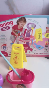 Mini DIY Cleaning Set Car Pretend Material toy for kids