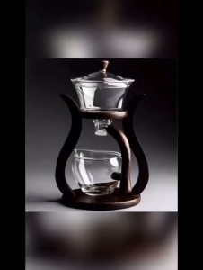 Heat-Resistant Glass Tea Set Magnetic Water Diversion Rotating Cover Bowl Automatic Tea Maker Lazy Kungfu Teapot Drinking
